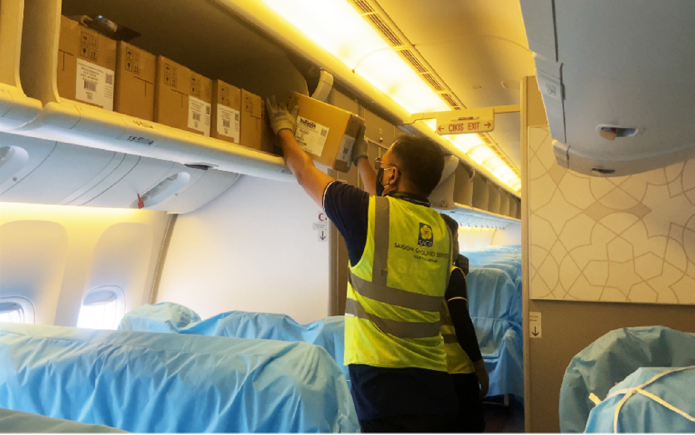 SAGS’s employees applied belt loaders to optimize working operation on Turkisk Airlines (TK) CIC flight.